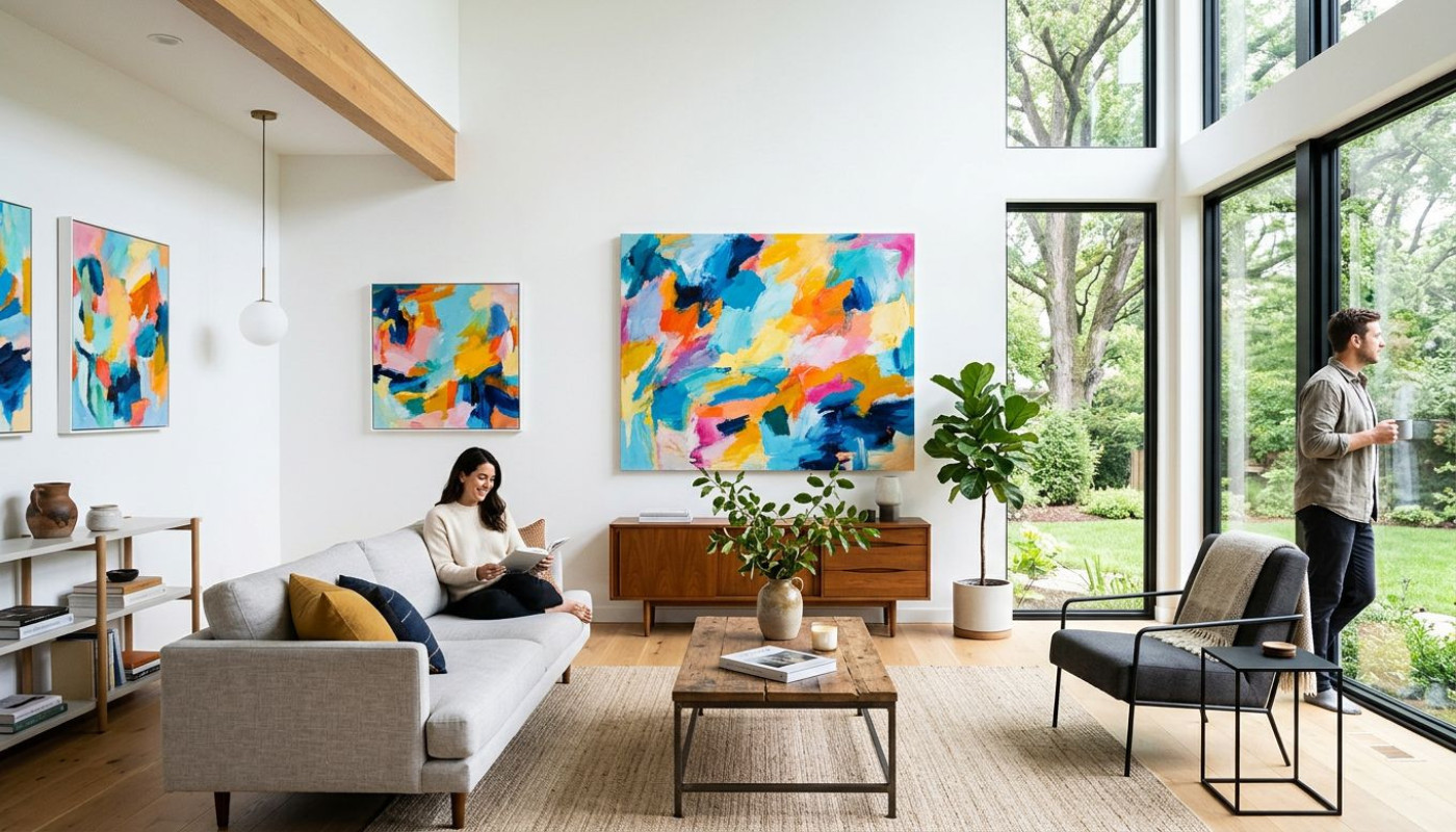 Vestir espacios: la tendencia de fusionar arte y decoración en el hogar